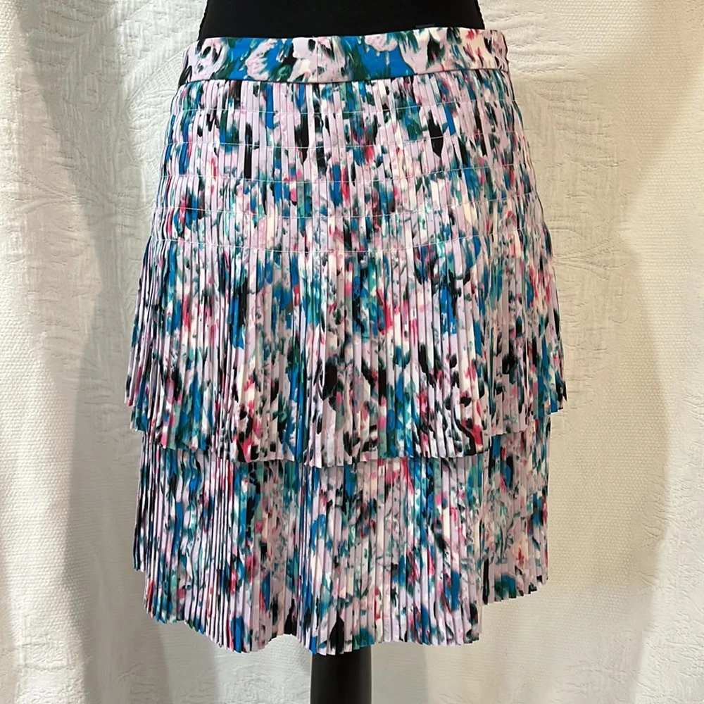 J Crew tiered pleated skirt, size‎ 2